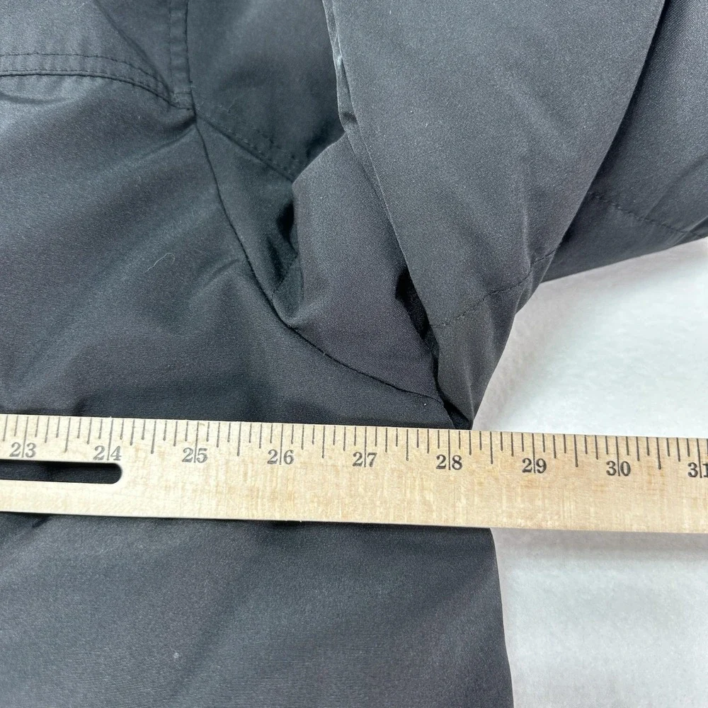 Levi's Jacket Mens 2XL Black Puffer Faux Fur Hood Button Front Winter Warm Prep